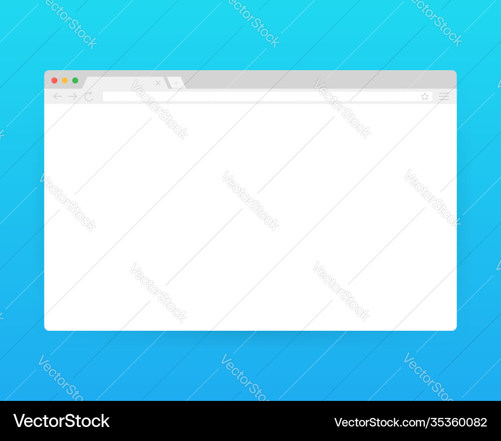 Browser window or web Browser window or web vector image