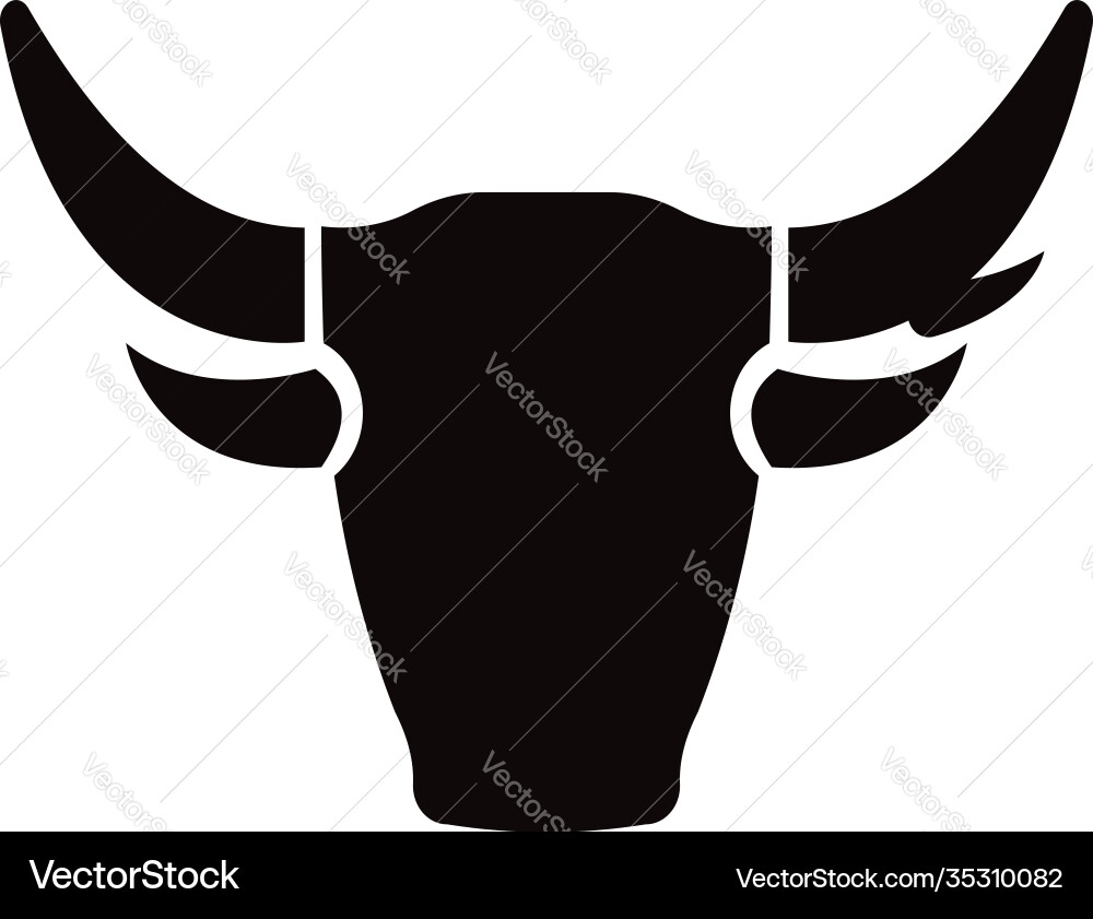 Bulls head with horns image for creating Bulls head with horns image for creating vector image