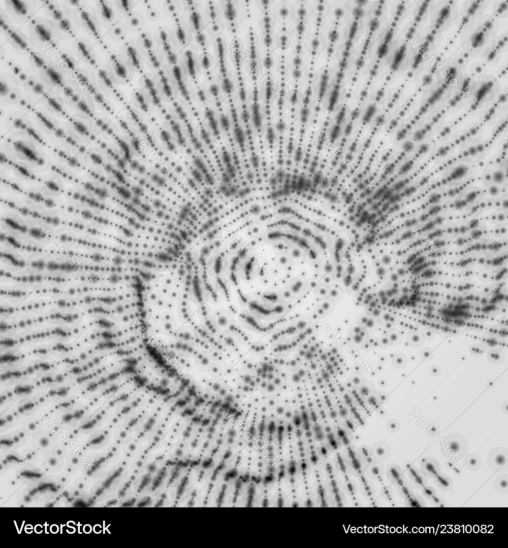 Dynamic Particle 3D Tech vector image