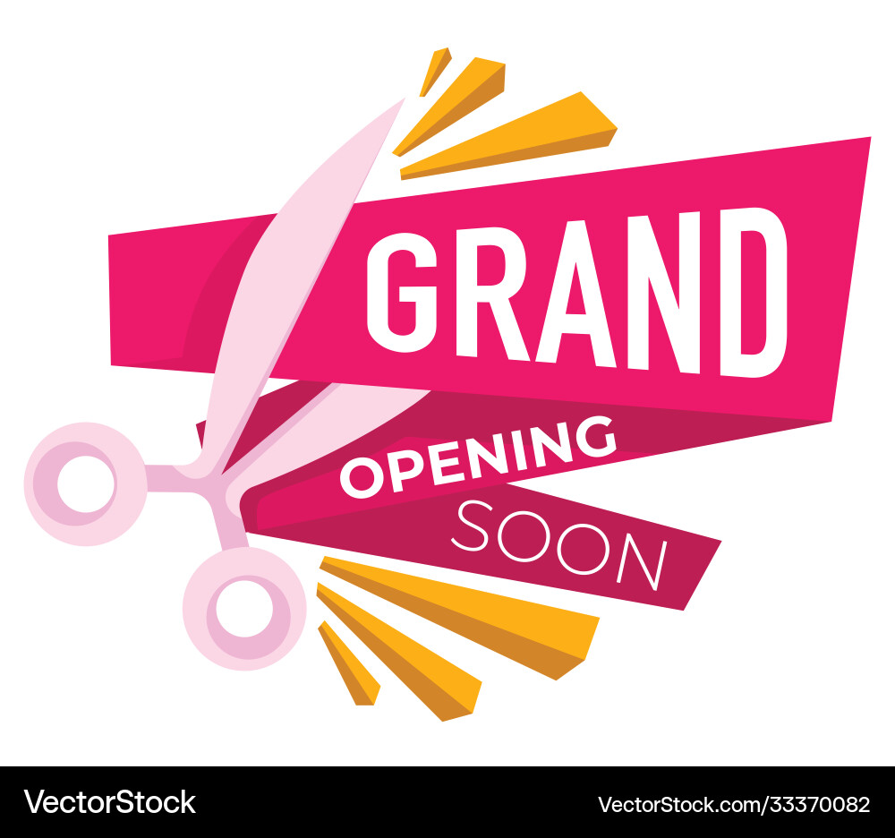 Eröffnung bald Ankündigung neuer Shop Eröffnung bald Ankündigung neuer Shop vektorbild
