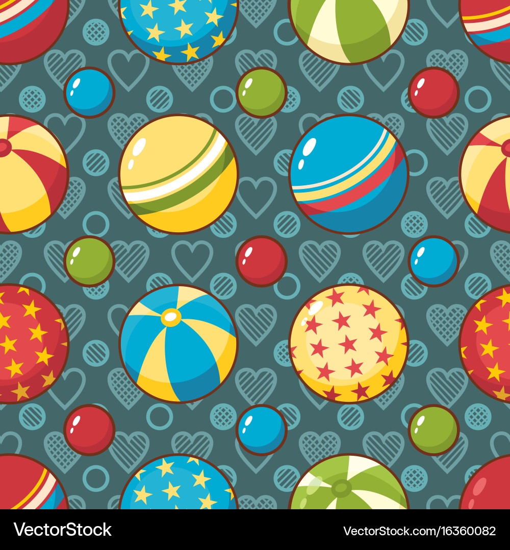 Kid toy seamless pattern design element vector image
