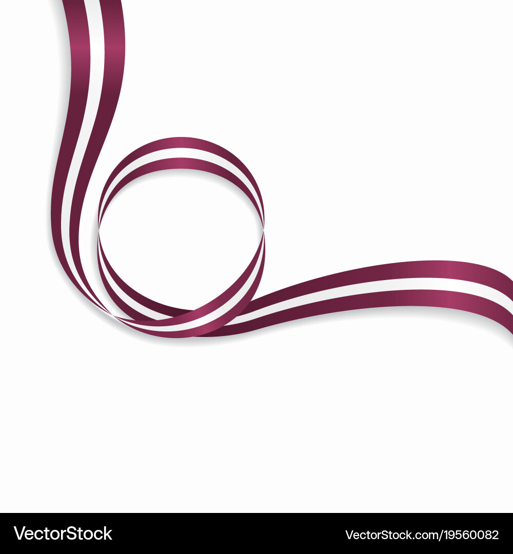 Latvian Wavy Flag Background Vector Image