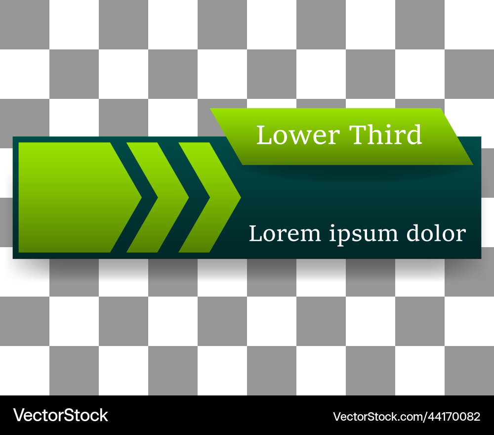 Lower third banner template user interface design Vector Image