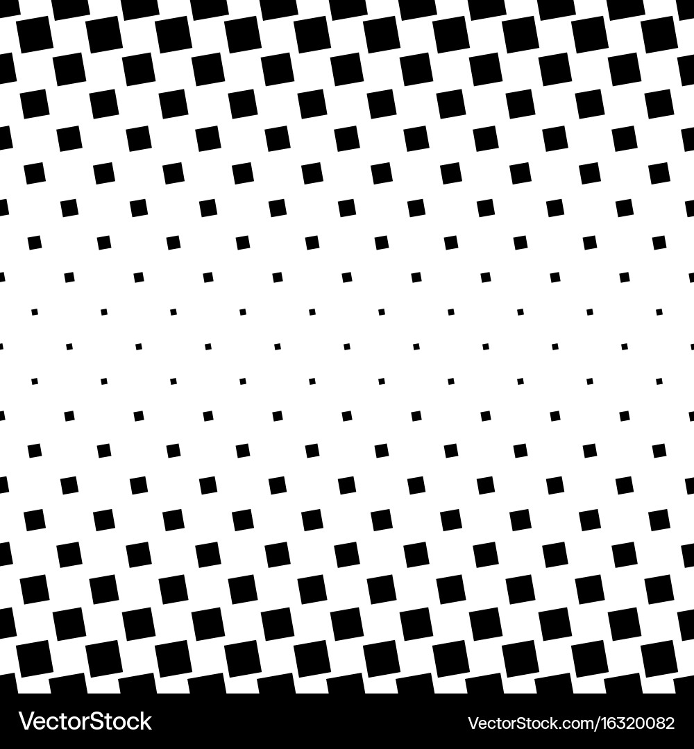 Monochrome abstract square pattern background vector image