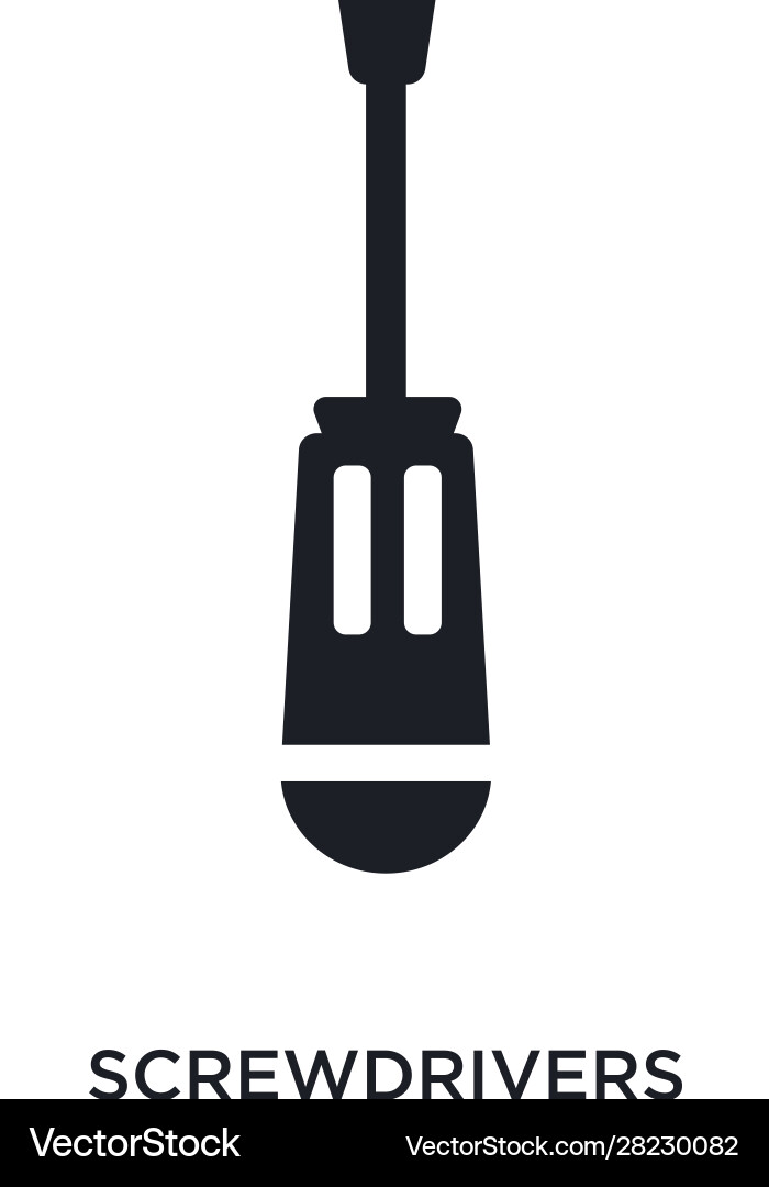 Screwdrivers isolated icon simple element from Vector Image