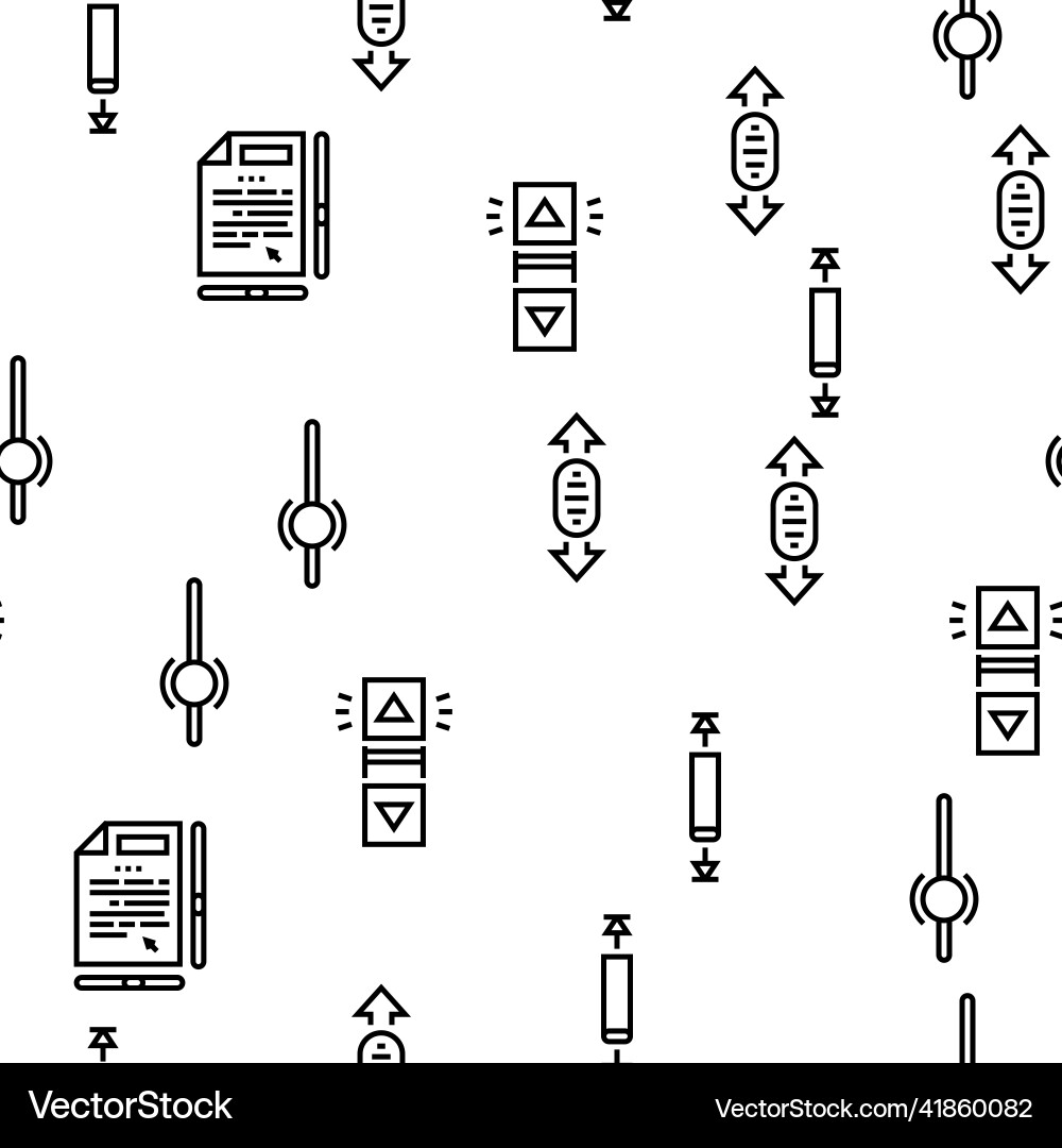 Scroll computer mouse cursor seamless Scroll computer mouse cursor seamless vector image