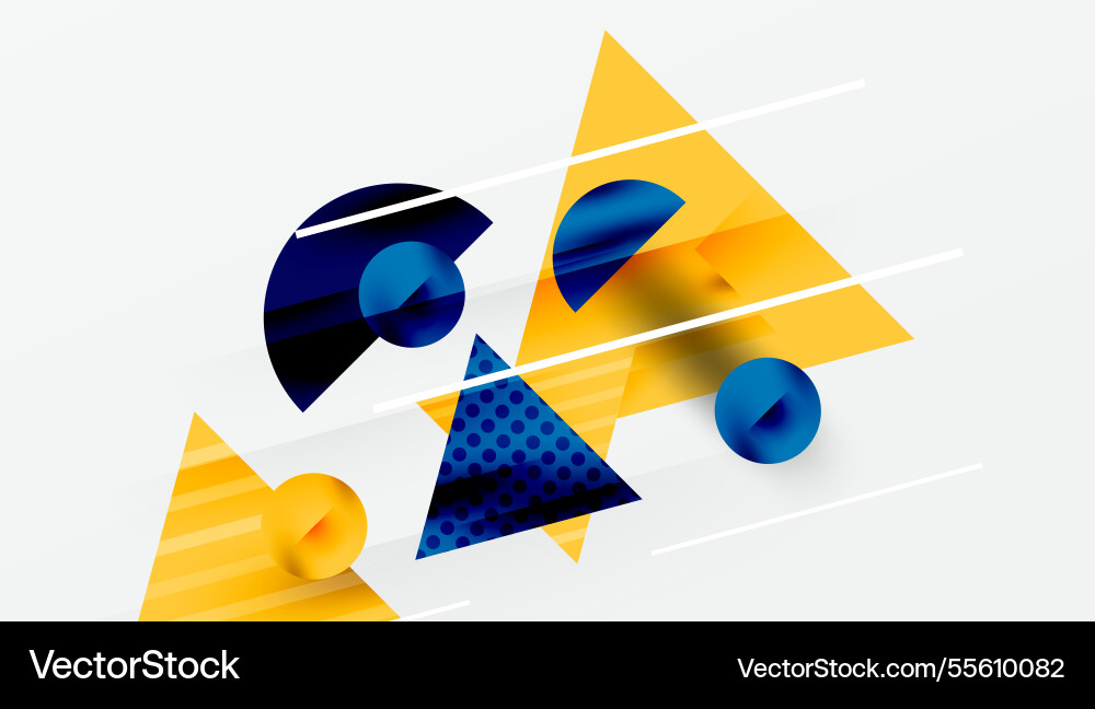 Sleek abstract background - layered triangles Vector Image