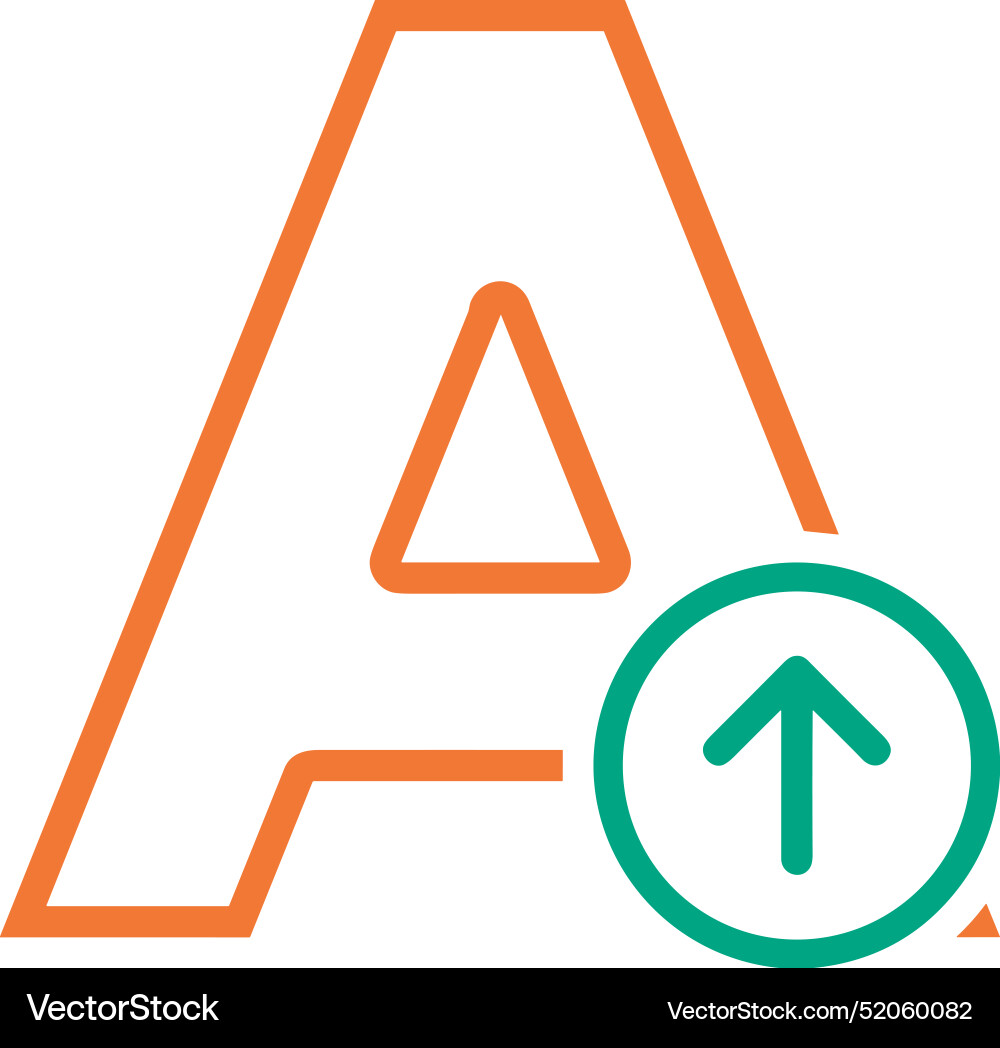 Upload outline icon symbol image Vector Image