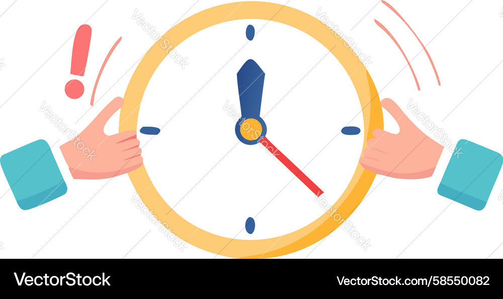 Urgent Countdown Clock - Time Limit Vector Image