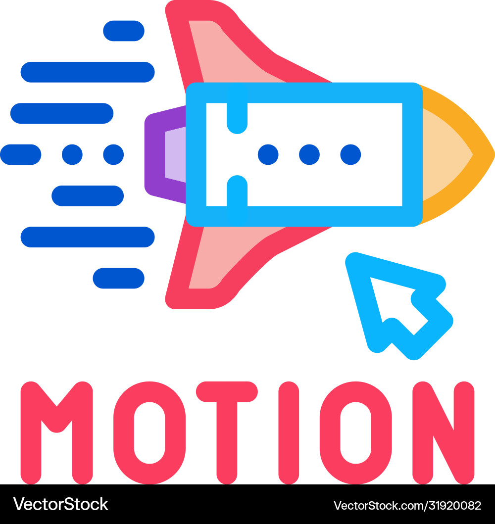 Work with rocket objects in action icon Work with rocket objects in action icon vector image