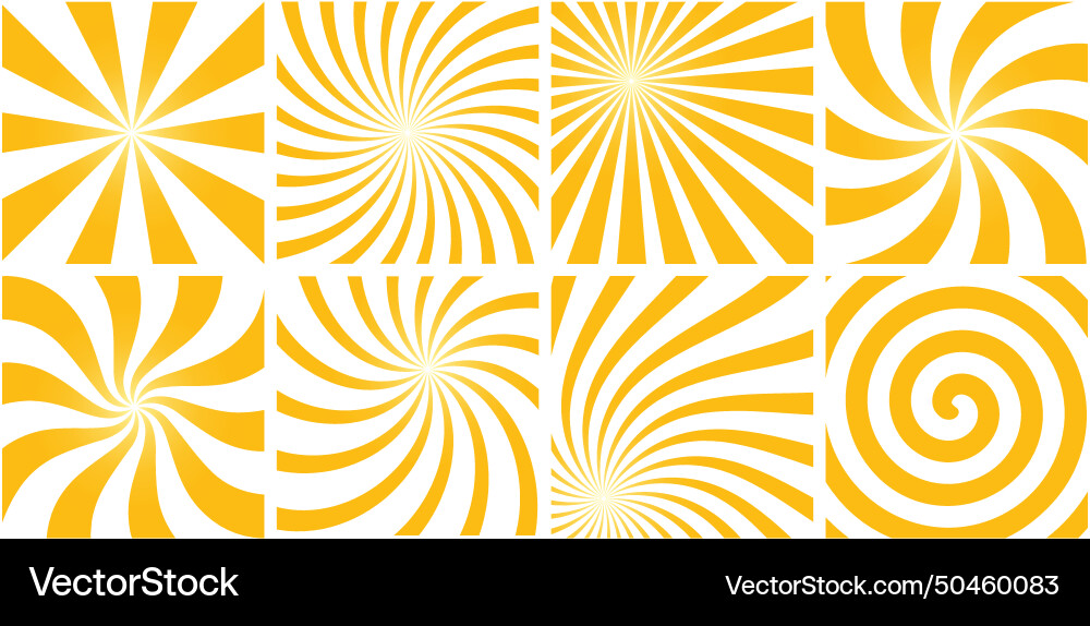 Abstract background set with swirl pattern orange Abstract background set with swirl pattern orange vector image