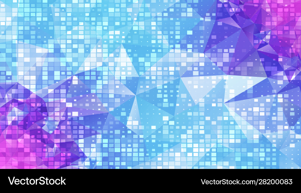 Abstract polygon background square pattern vector image