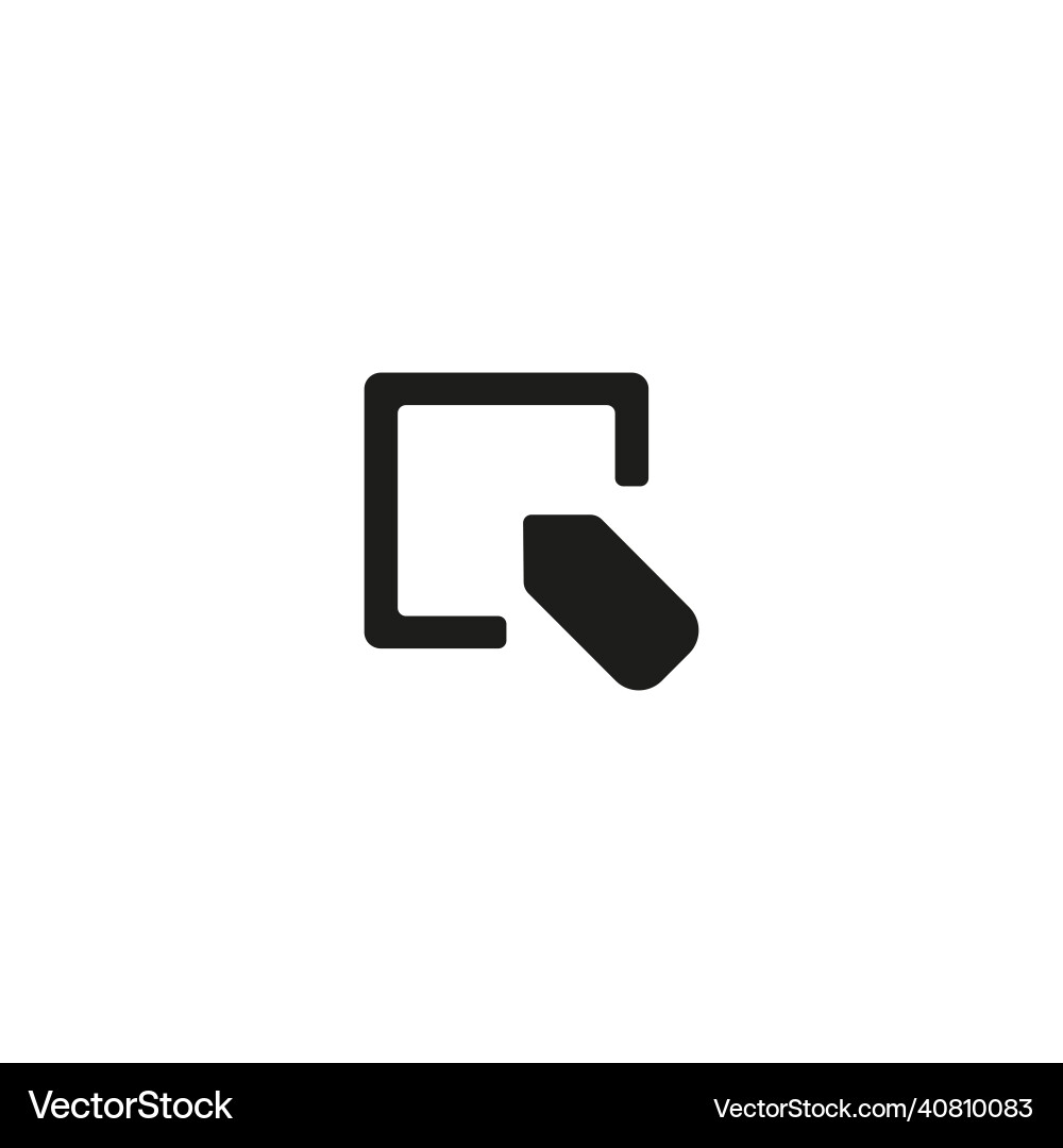 Click cursor icon simple style computer course Click cursor icon simple style computer course vector image