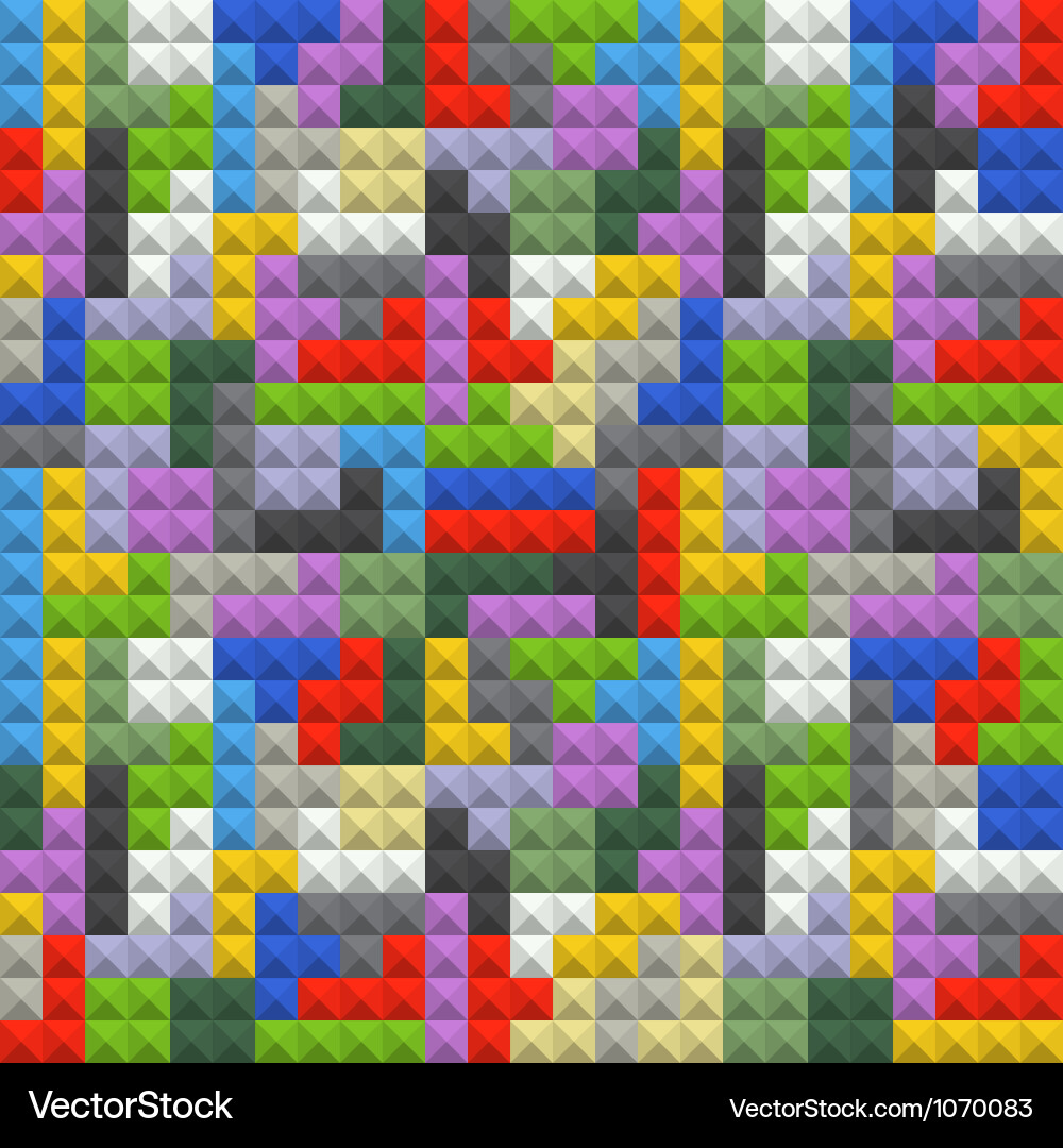 Geometric Block Pattern vector image