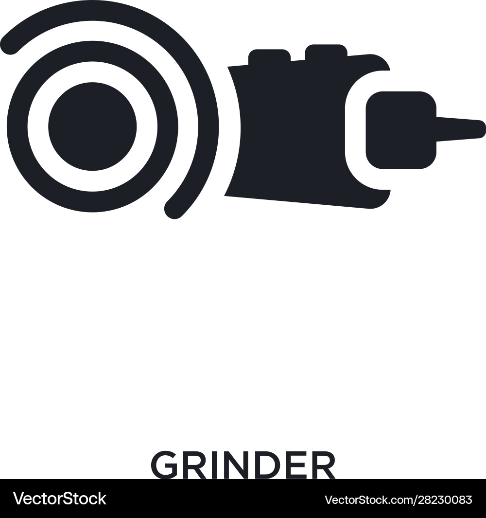 Grinder isolated icon simple element from Vector Image