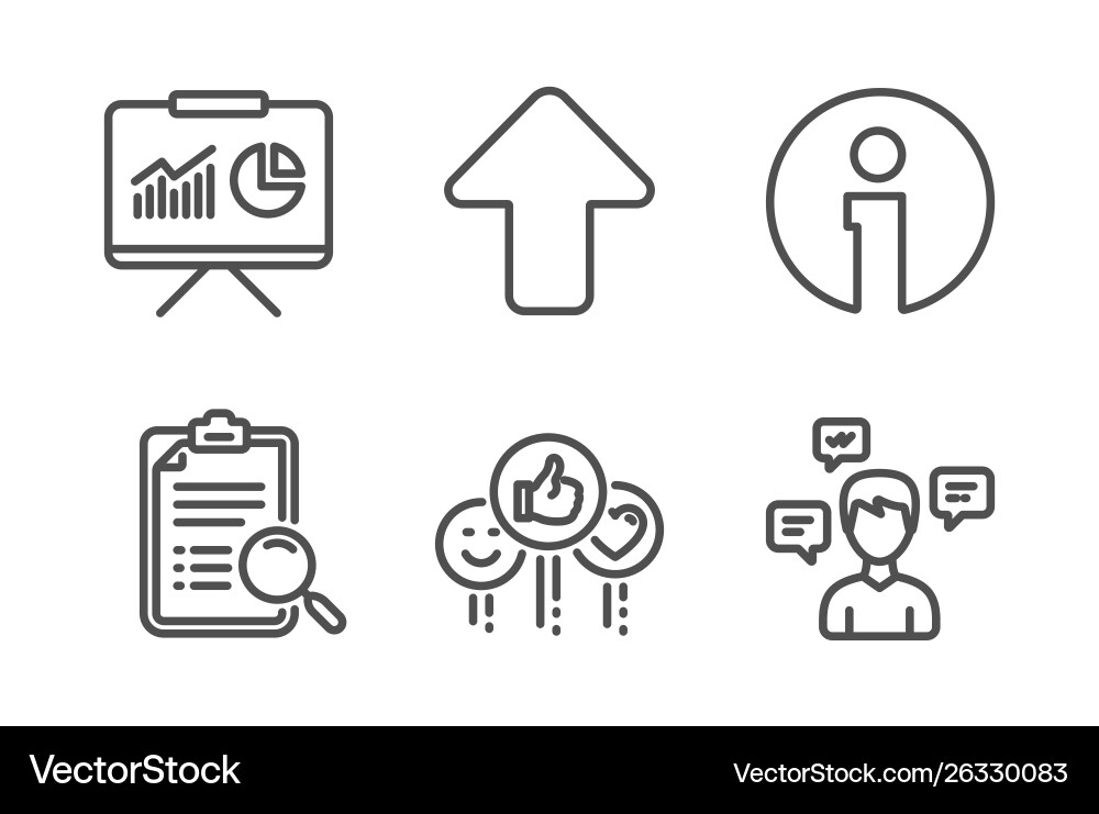 Info search analysis and like icons set Info search analysis and like icons set vector image
