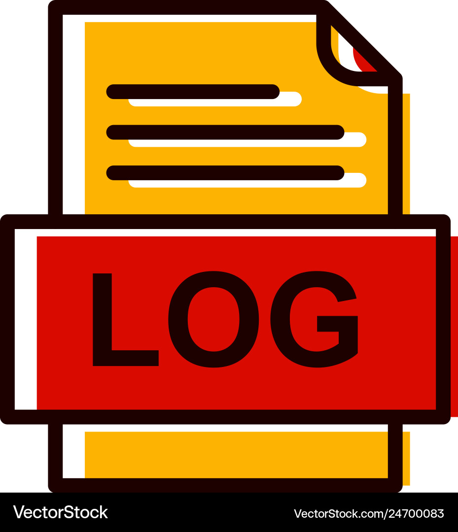 Log file document icon vector image