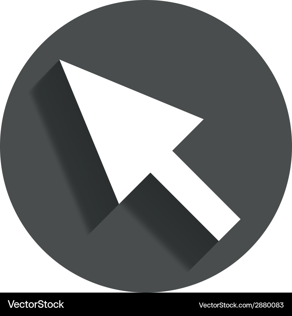 Mouse cursor sign icon pointer symbol Vector Image