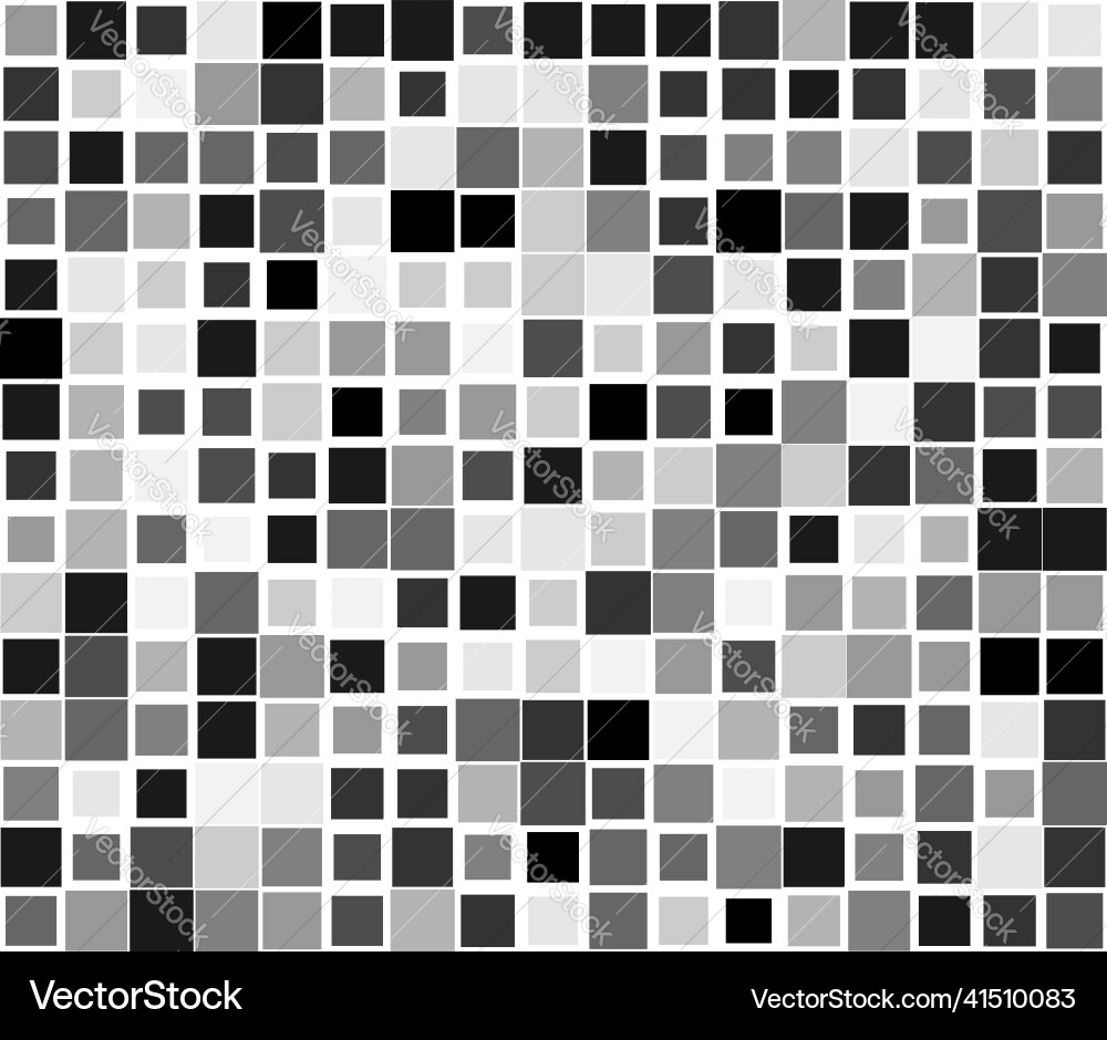 Random mosaic square tiles seamless repeatable Random mosaic square tiles seamless repeatable vector image