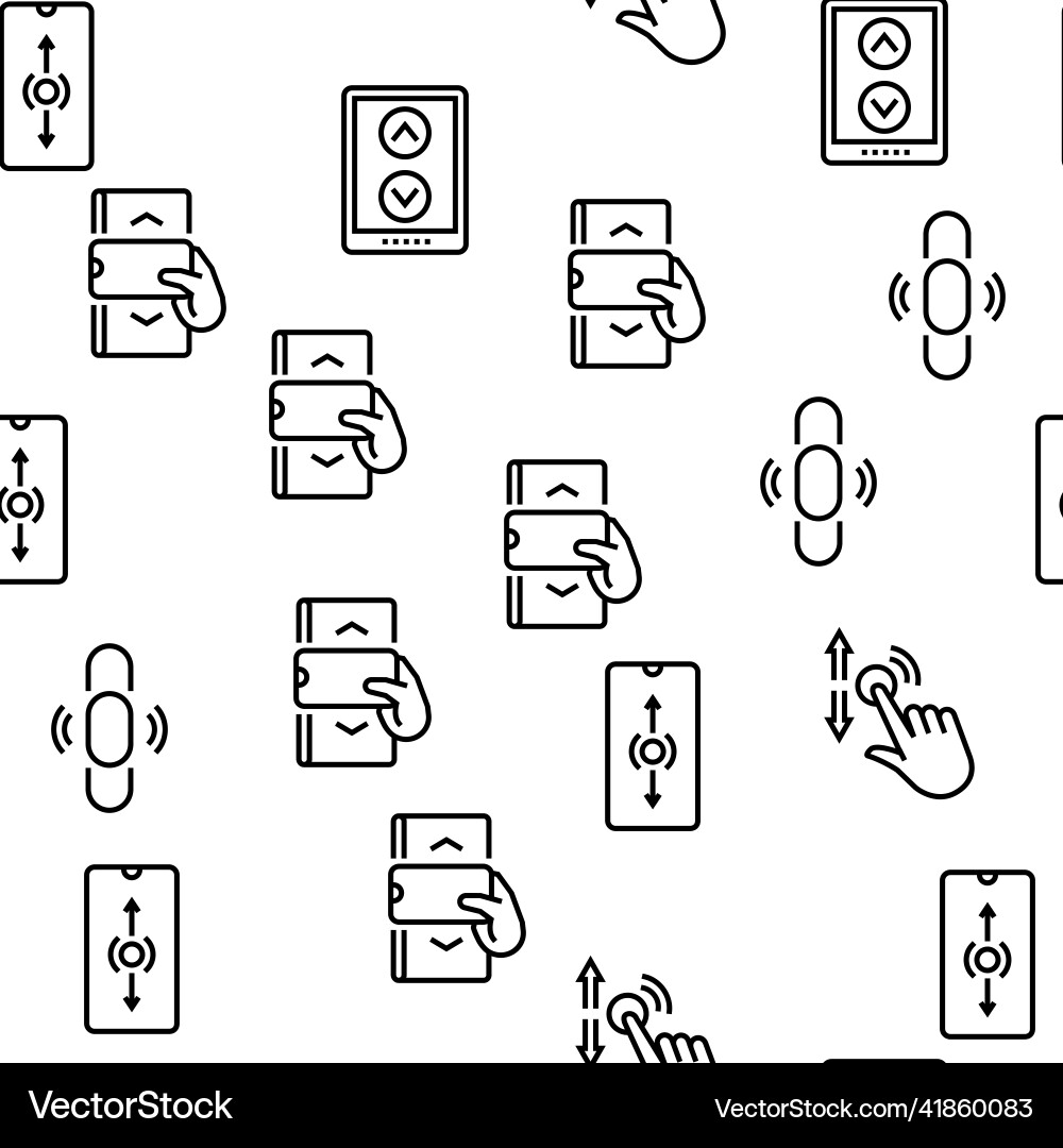 Scroll computer mouse cursor seamless Scroll computer mouse cursor seamless vector image