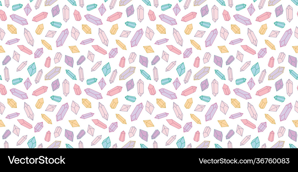 Seamless crystal repeat pattern background Vector Image