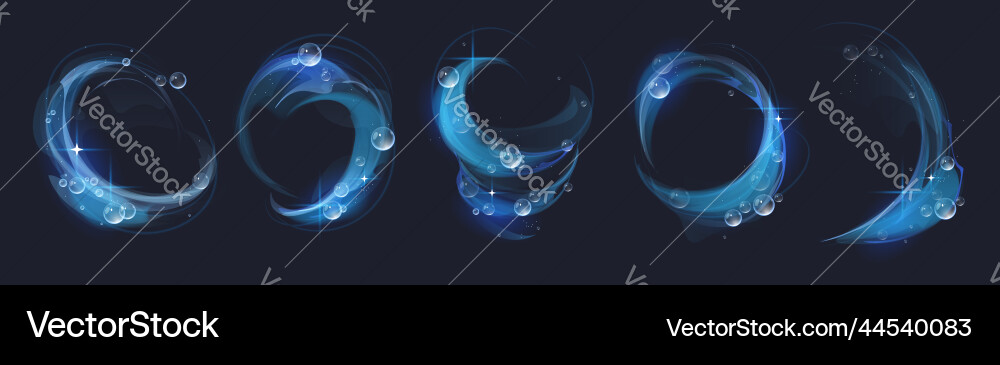 Shimmering Soap Swirl Vector Image