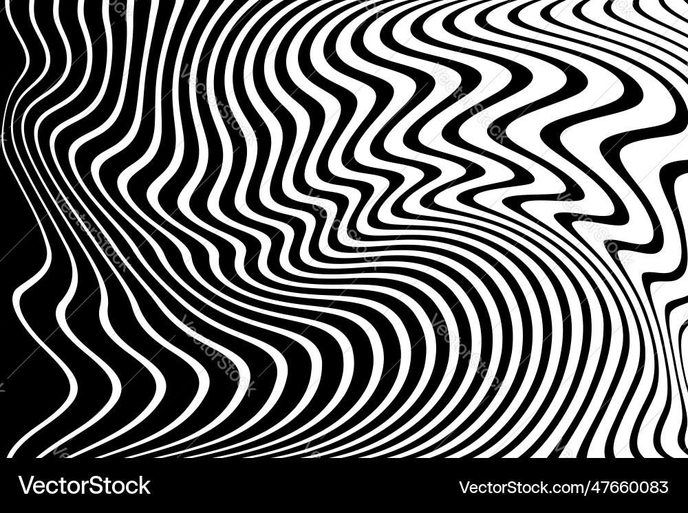 Wavy lines pattern Vector Image