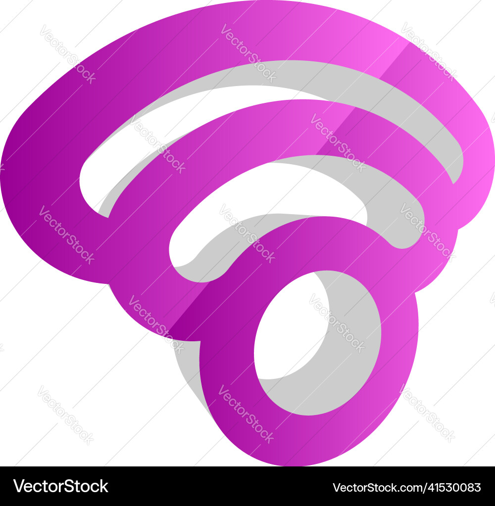 Wireless cordless signal internet wifi shape icon Wireless cordless signal internet wifi shape icon vector image