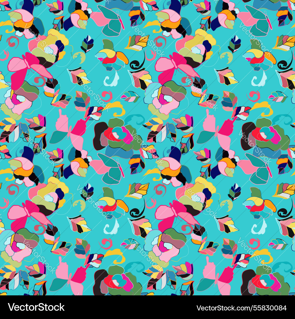A colorful abstract pattern featuring various Vector Image