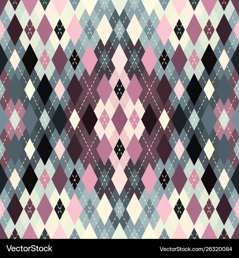 Argyle seamless pattern background Vector Image