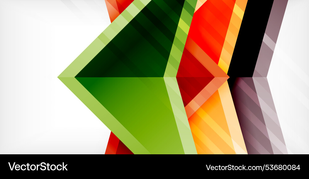 Arrows with 3d effect abstract background Vector Image