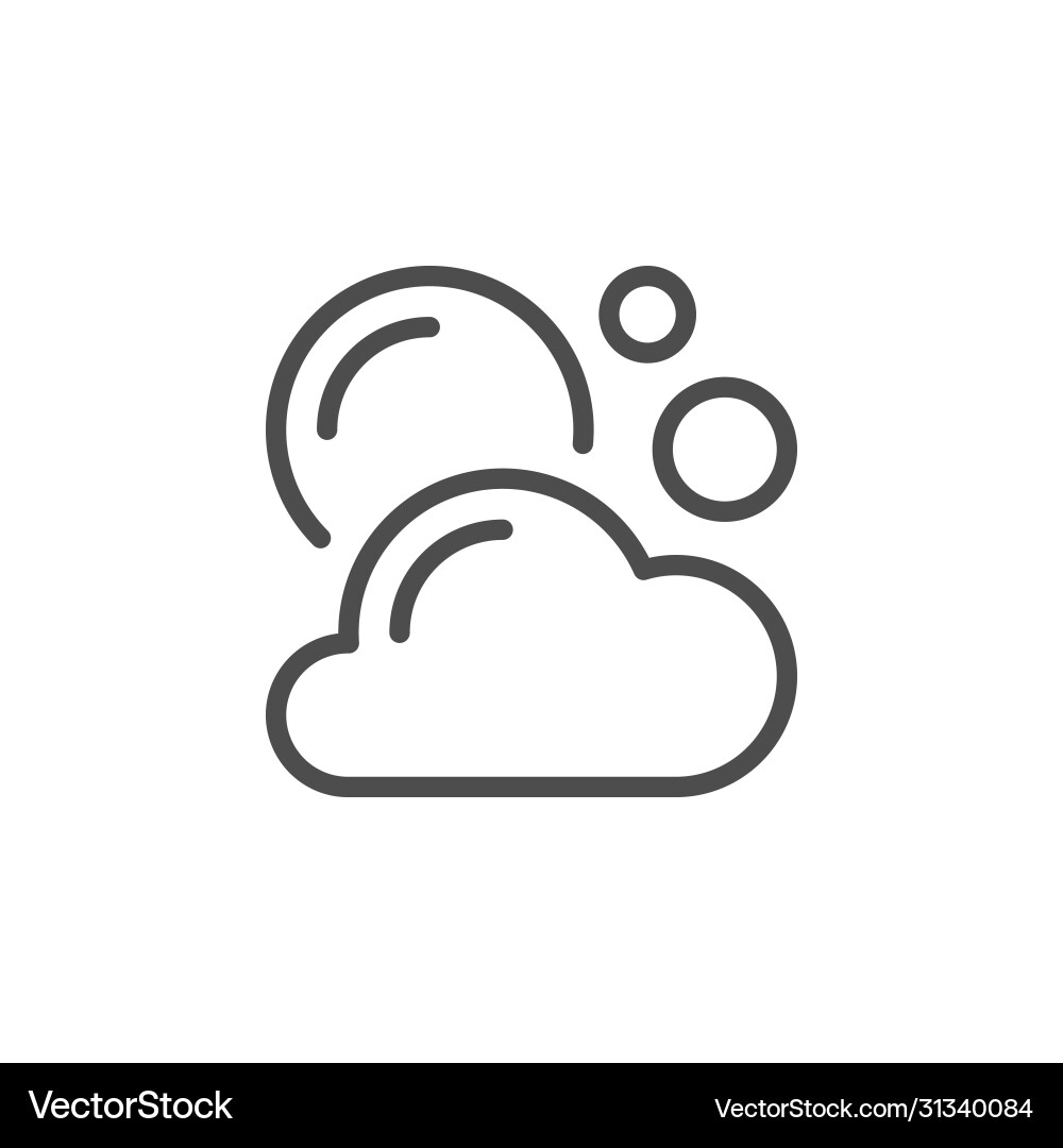 Blasen und Schaum Linie Umriss Icon Blasen und Schaum Linie Umriss Icon vektorbild