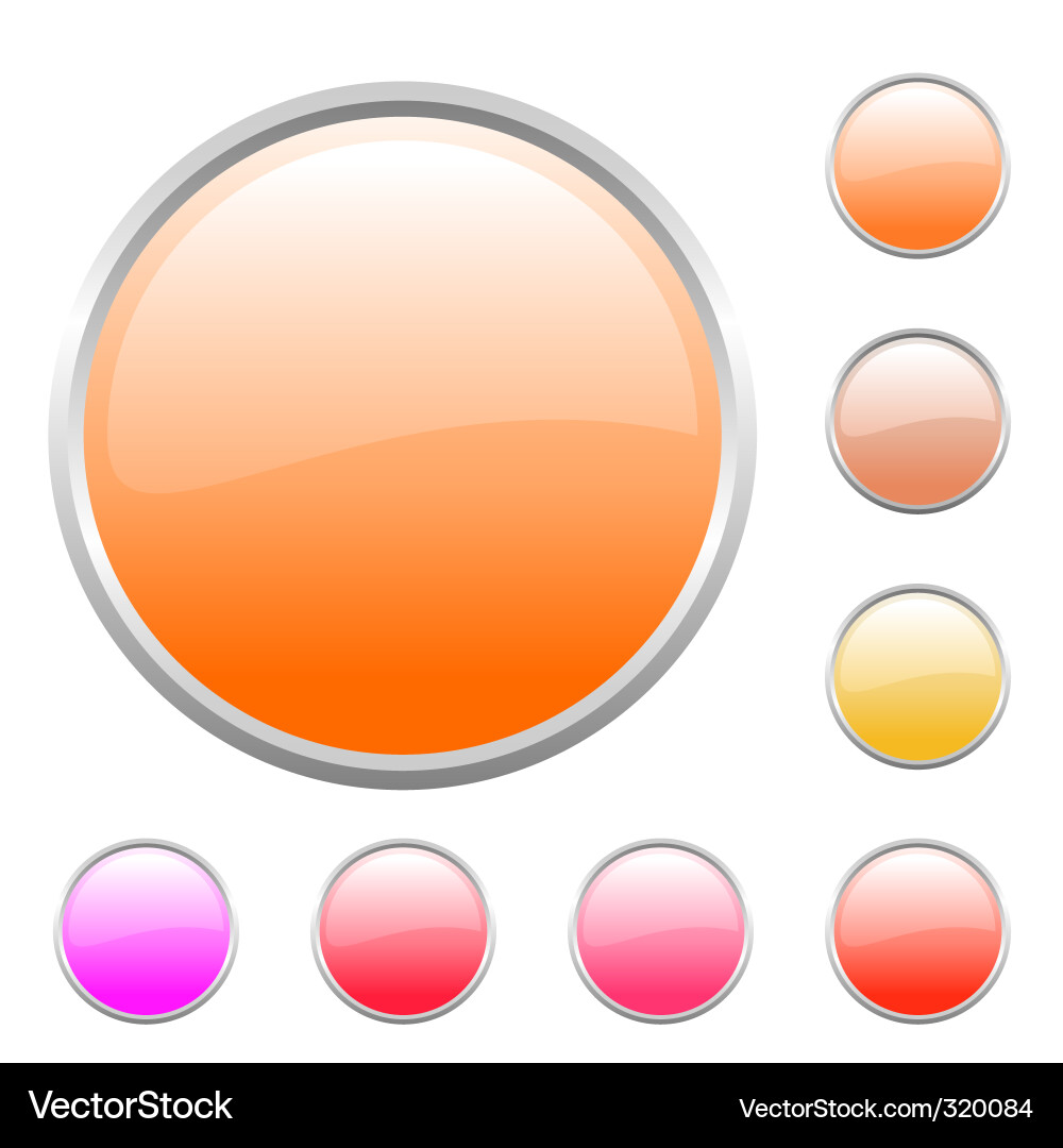 Buttons set Vector Image