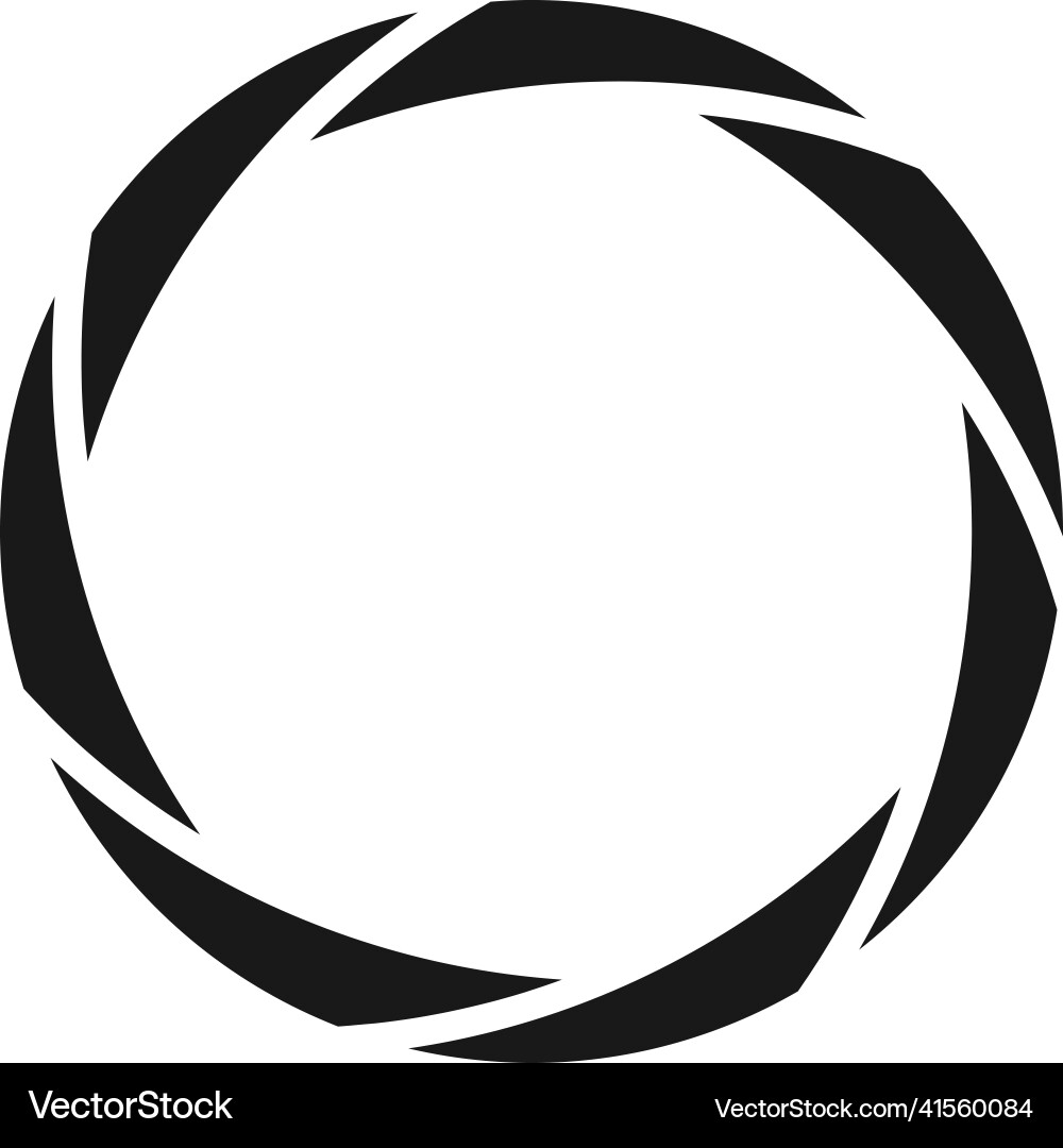 Camera Aperture Lens Icon vector image
