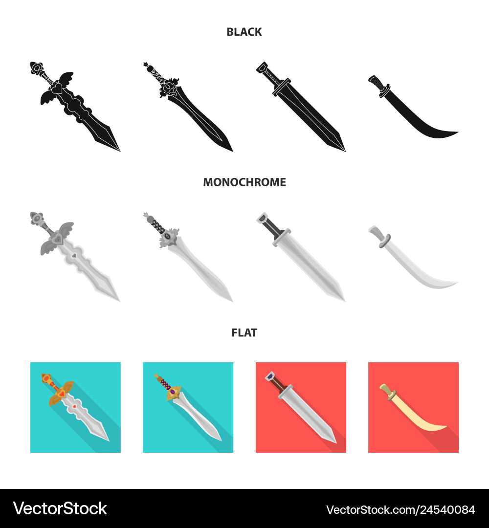 Design of game and armor icon collection Vector Image