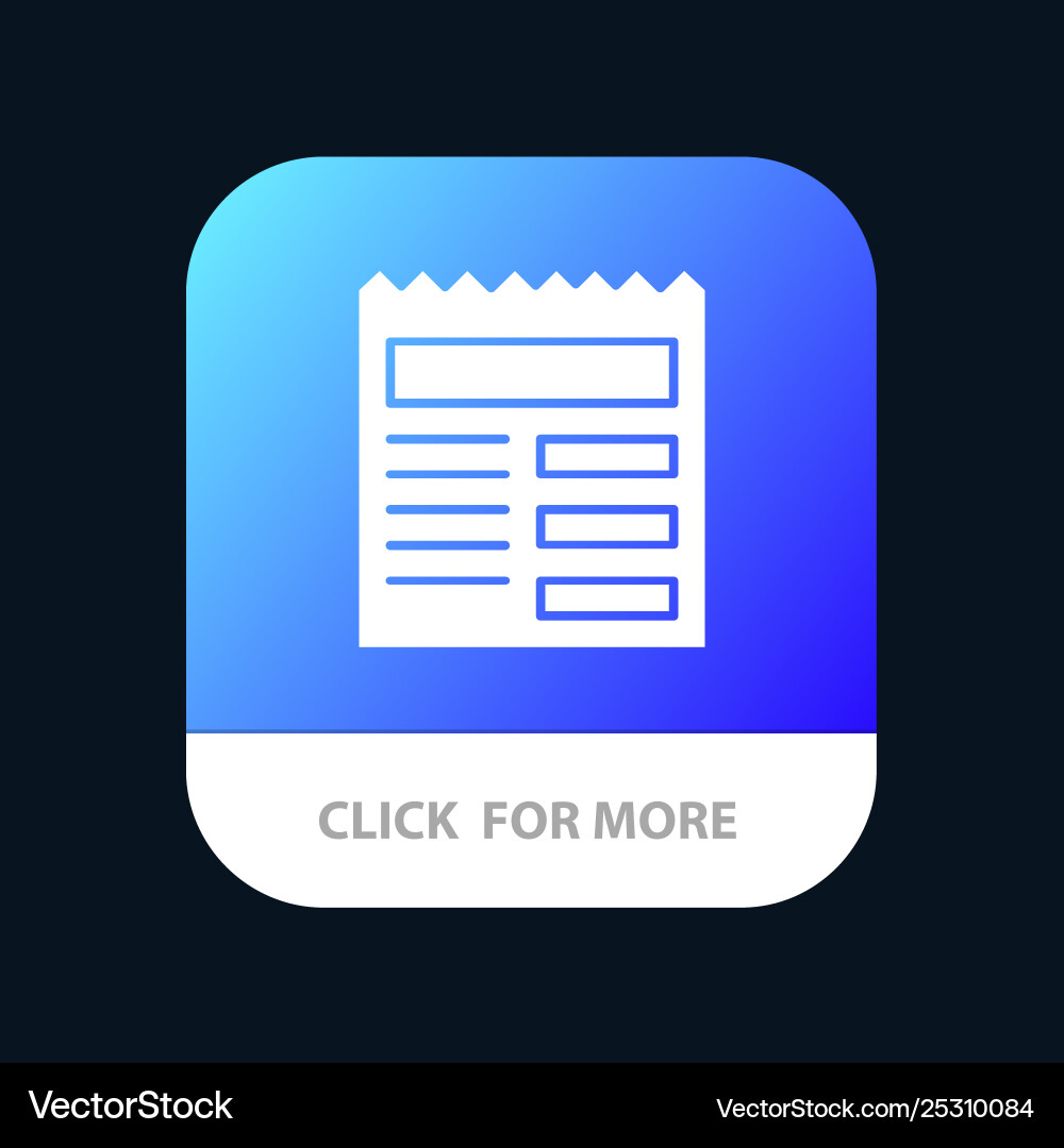 Document text basic ui mobile app button android Document text basic ui mobile app button android vector image