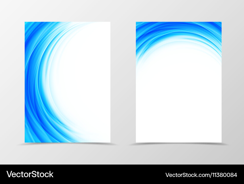 Front and back dynamic flyer template design Vector Image