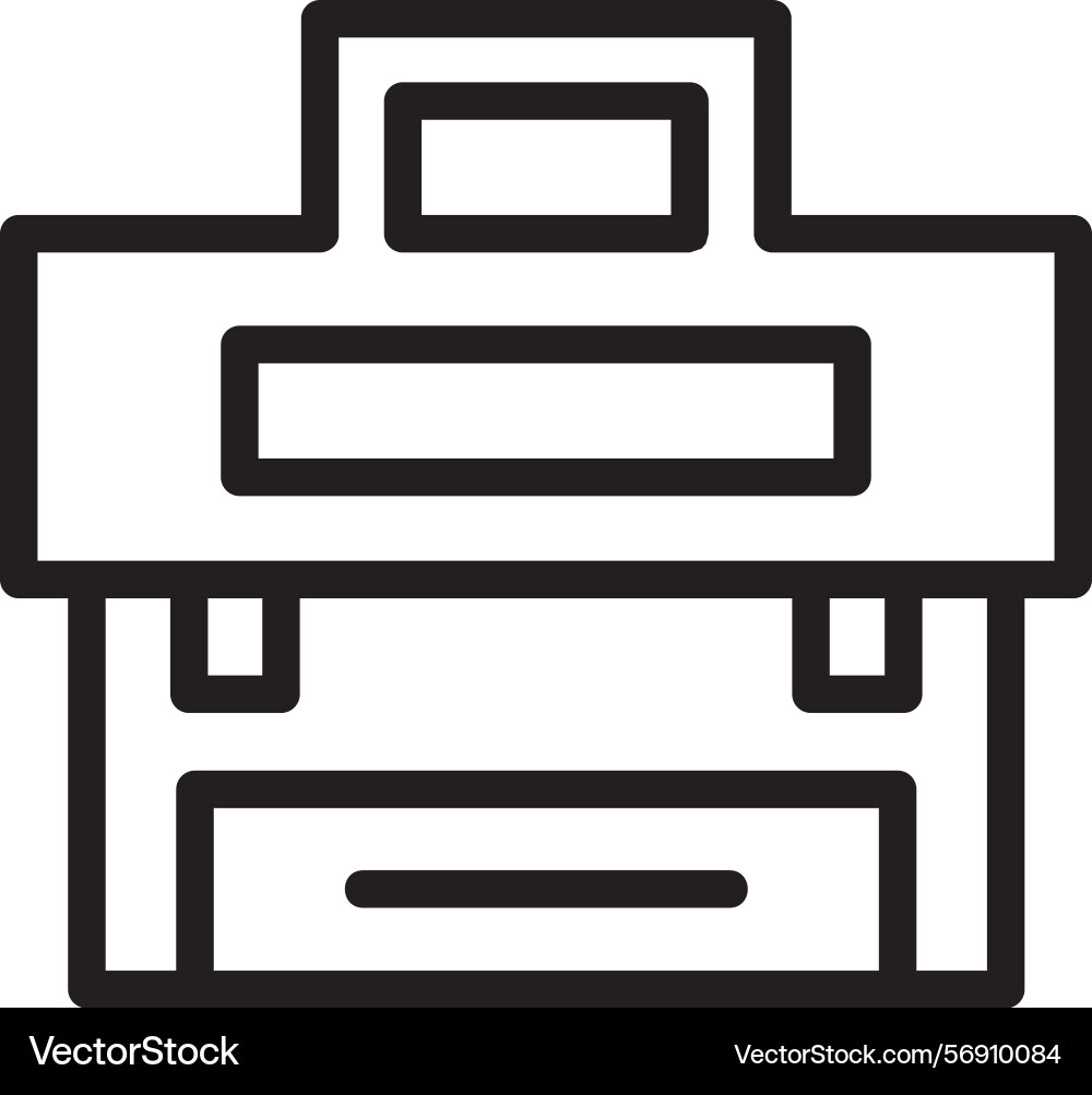 Suitcase linear style icon design vector image