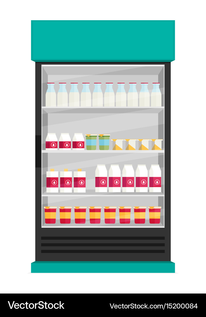 Supermarket flat Royalty Free Vector Image - VectorStock