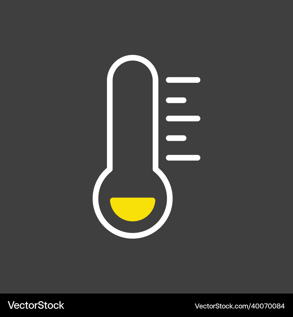 Thermometer frost cold icon weather sign Vector Image