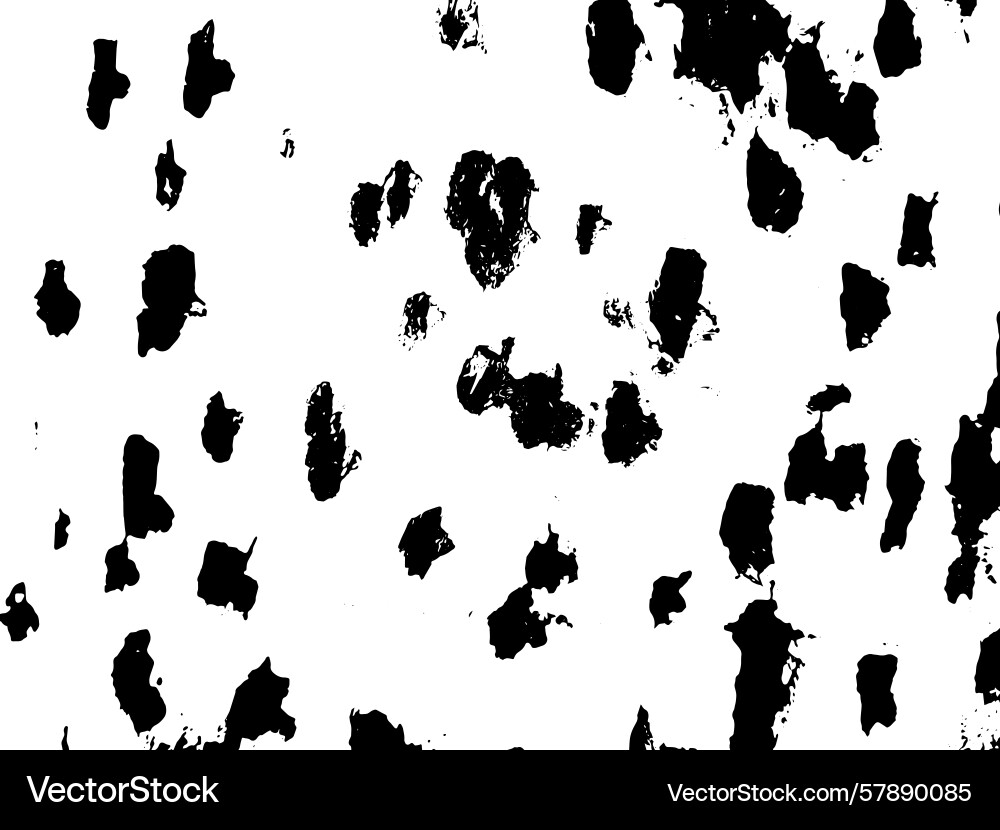 Abstract black ink splatter shapes and blobs vector image