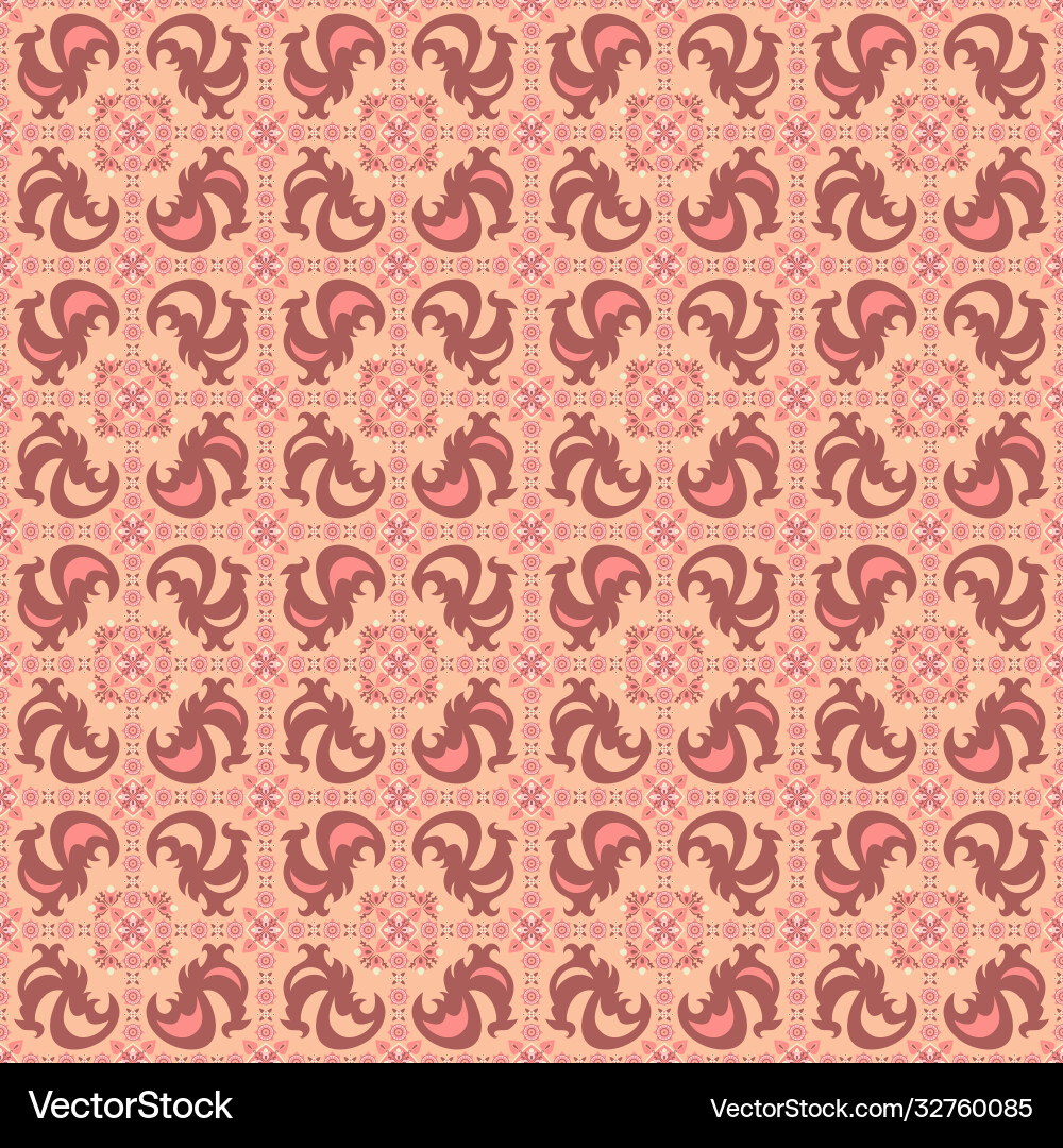 Abstract ornamental patch seamless pattern Abstract ornamental patch seamless pattern Vector Image