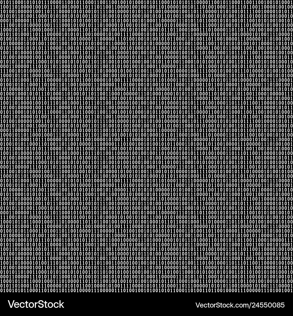 Binary code seamless pattern Binary code seamless pattern vector image