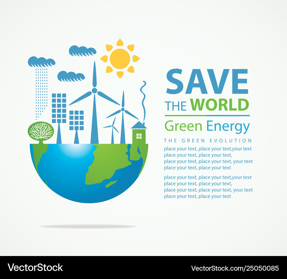 Environmental protection and ecology planet vector image