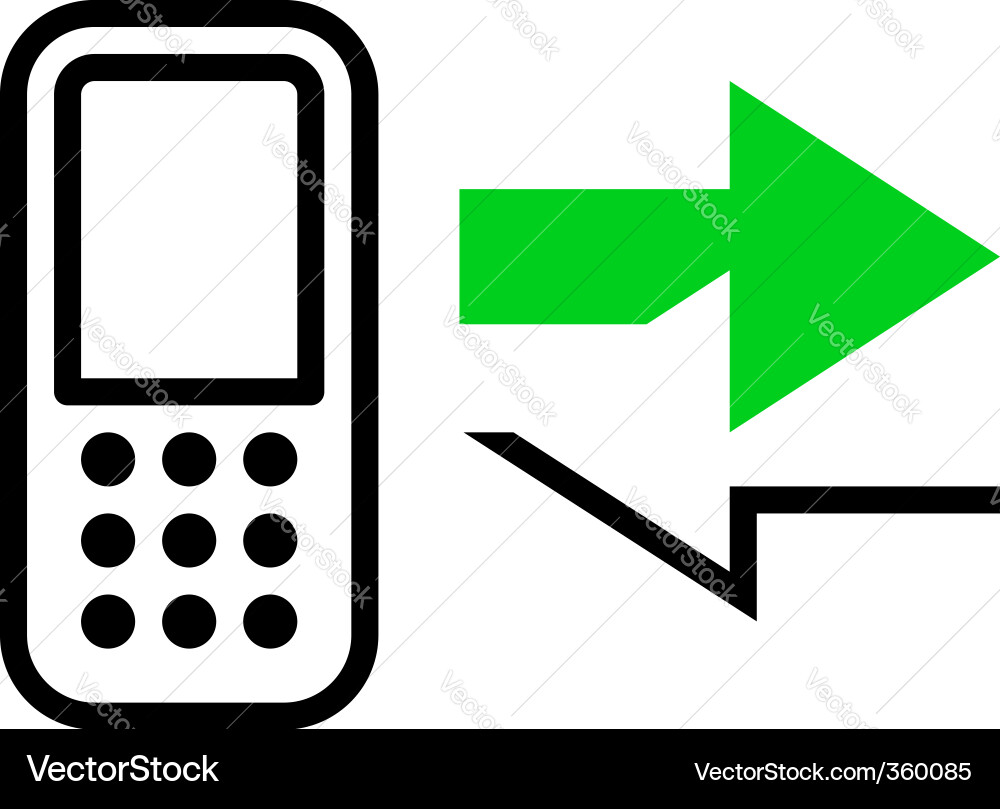 Mobile Callback Icon vector image