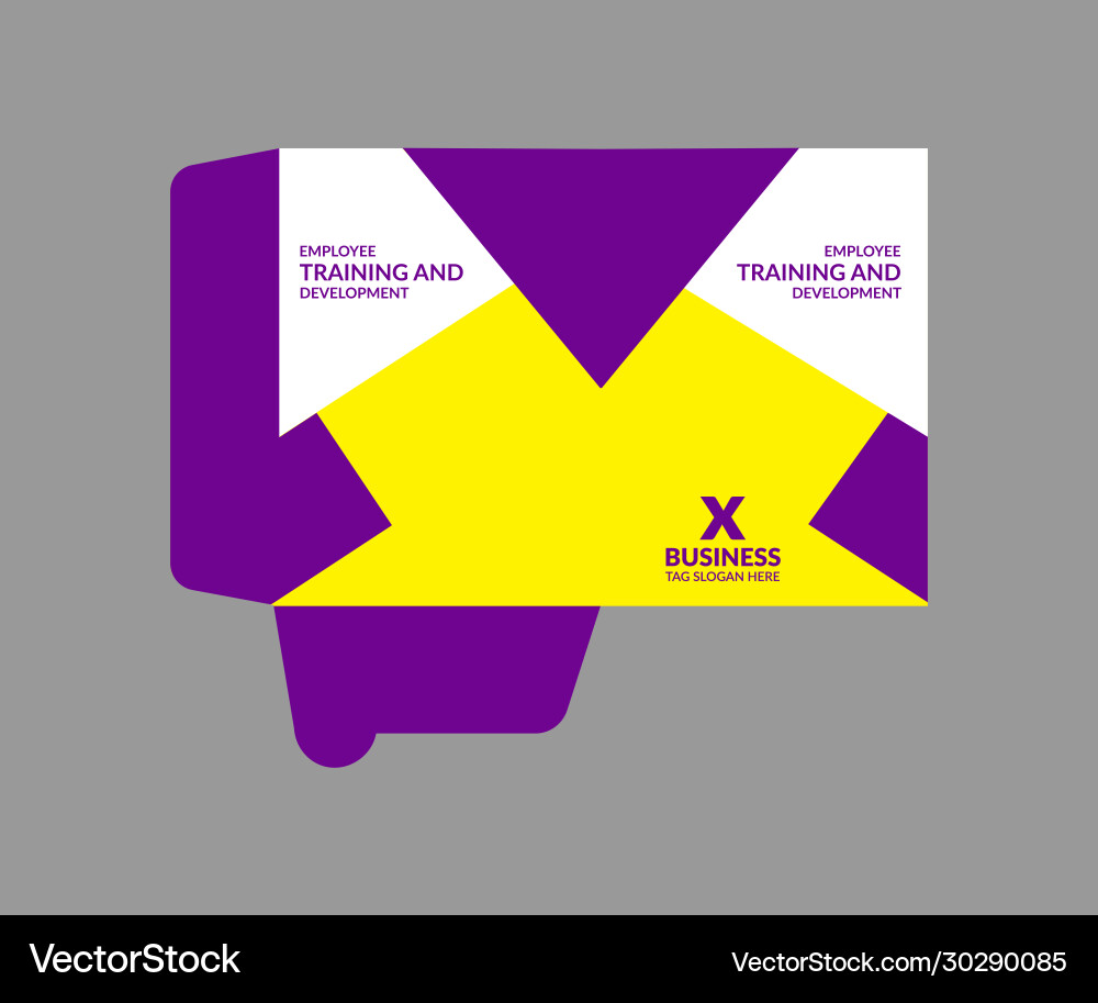 Presentation folder template design Vector Image