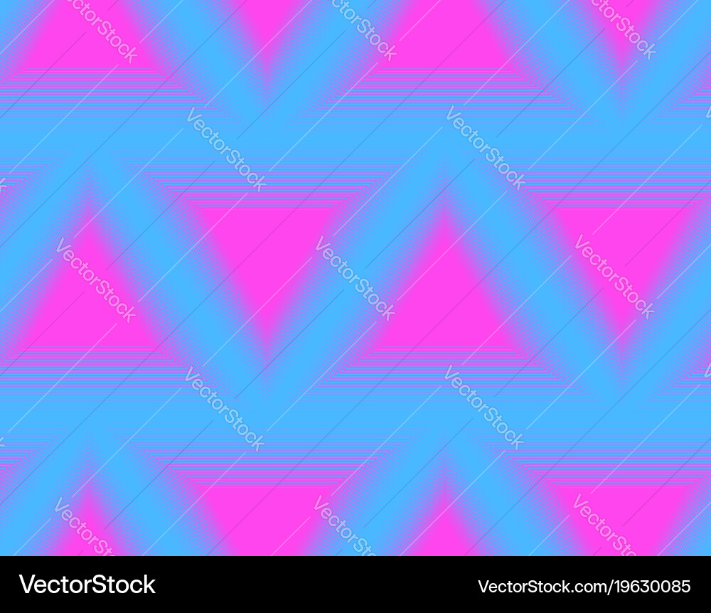 Seamless abstract pattern with neon triangles Vector Image