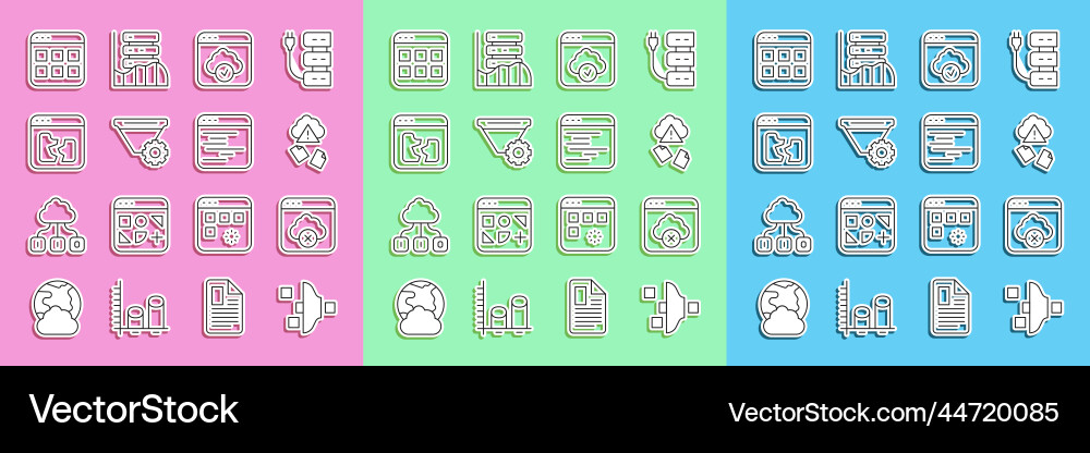 Set line filter setting failed access cloud Set line filter setting failed access cloud vector image