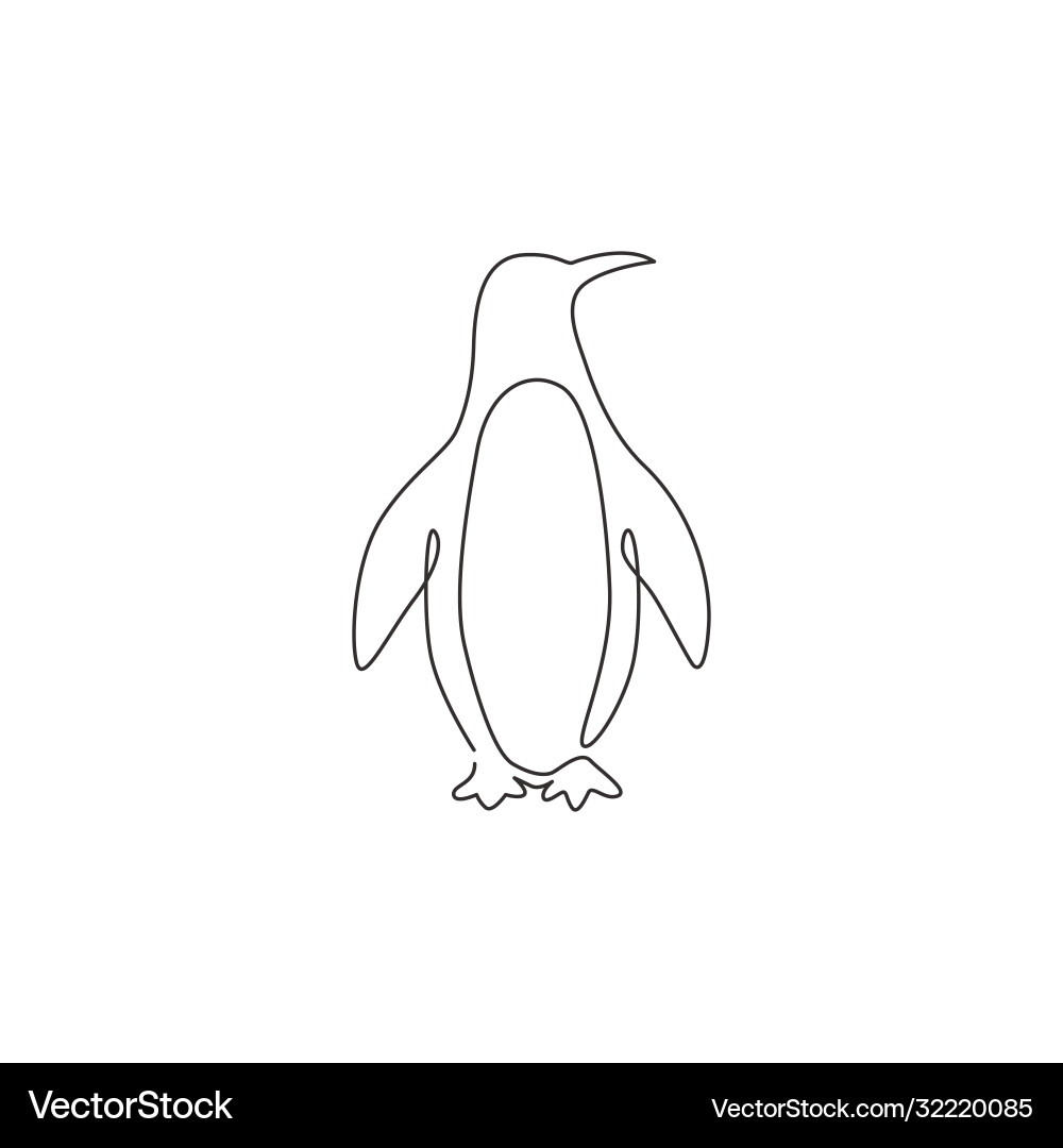 Single continuous line drawing adorable Single continuous line drawing adorable Vector Image