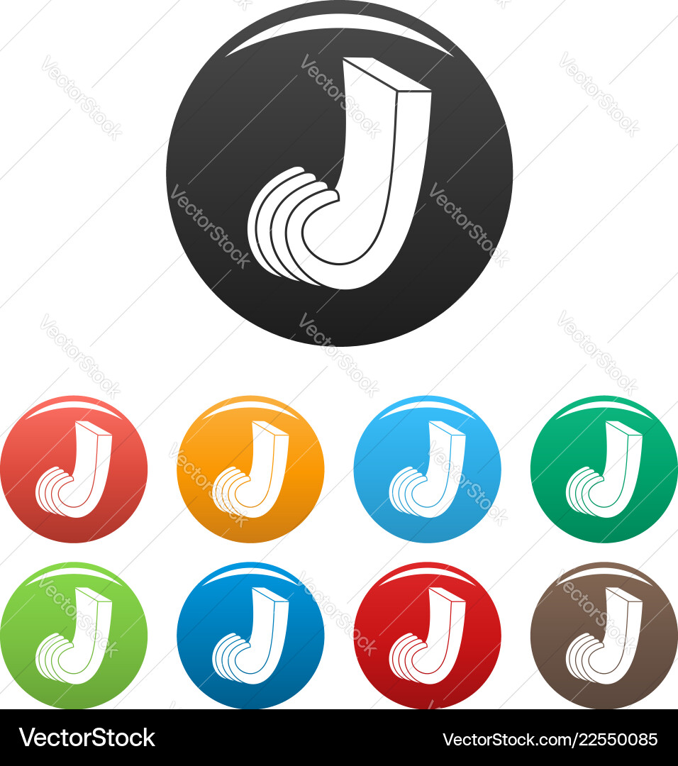 Slice of butter icons set color Slice of butter icons set color vector image